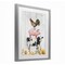Stupell Industries Farm Animal Stack and Sunflowers Framed Print Under Glass, design by Christine Simpson Art